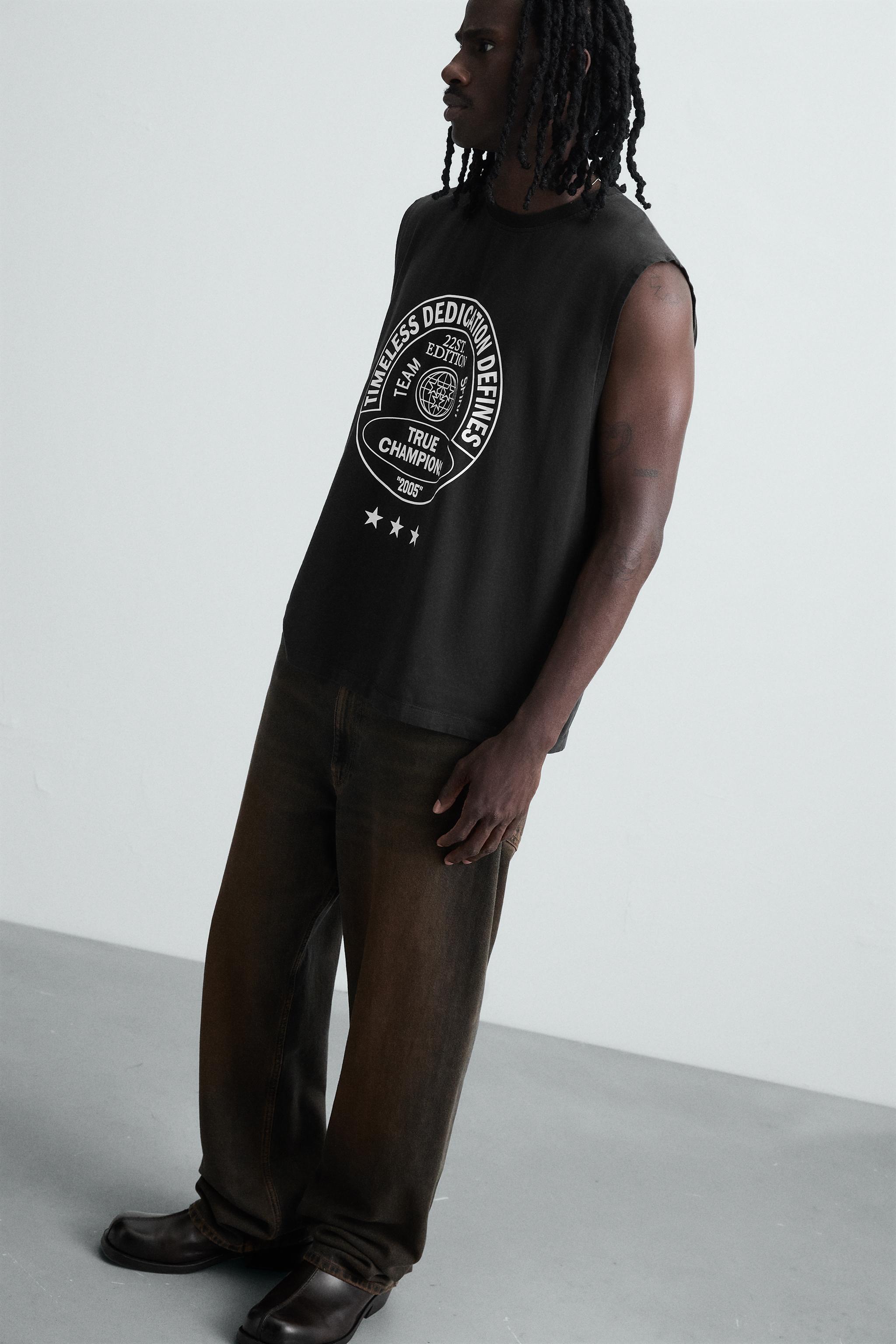 WASHED PRINT TANK TOP